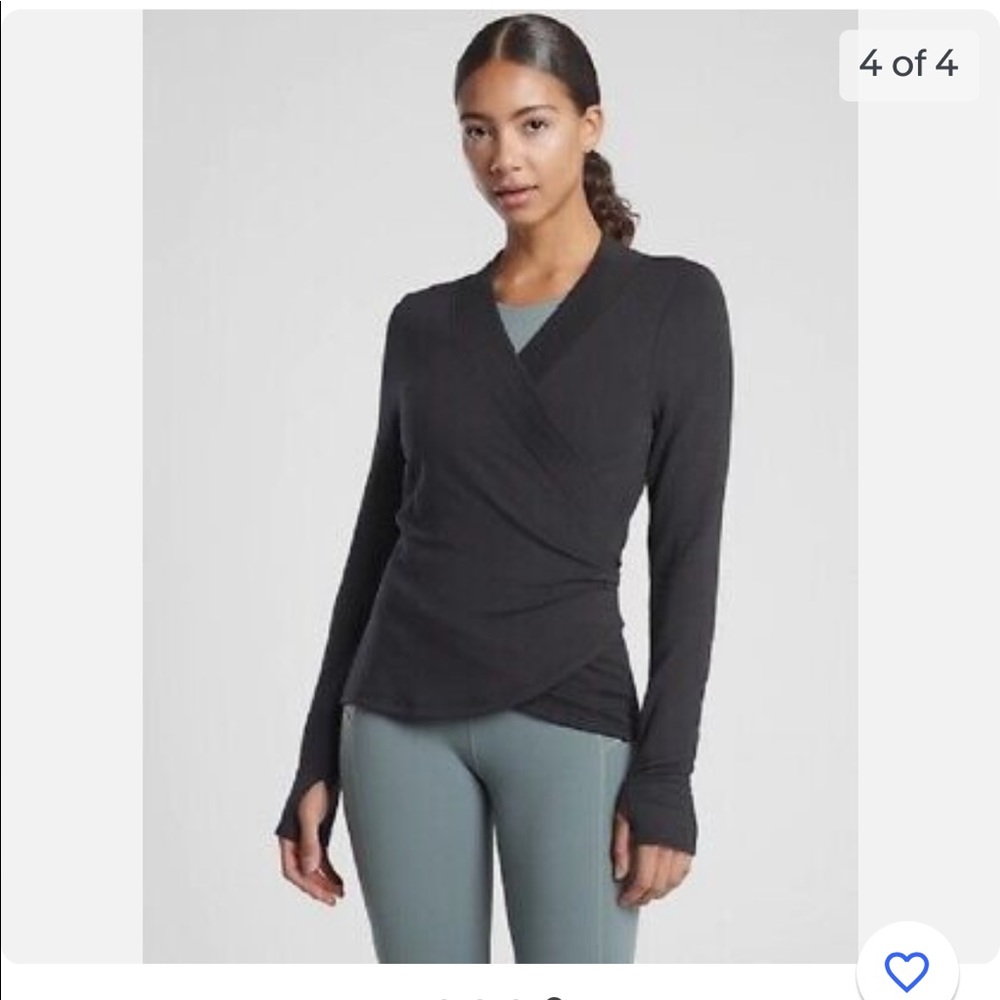 Poise wrap dance sweatshirt from Athleta NWT